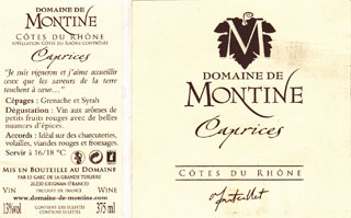 Cuvée "CAPRICES" Cuvée "CAPRICES"